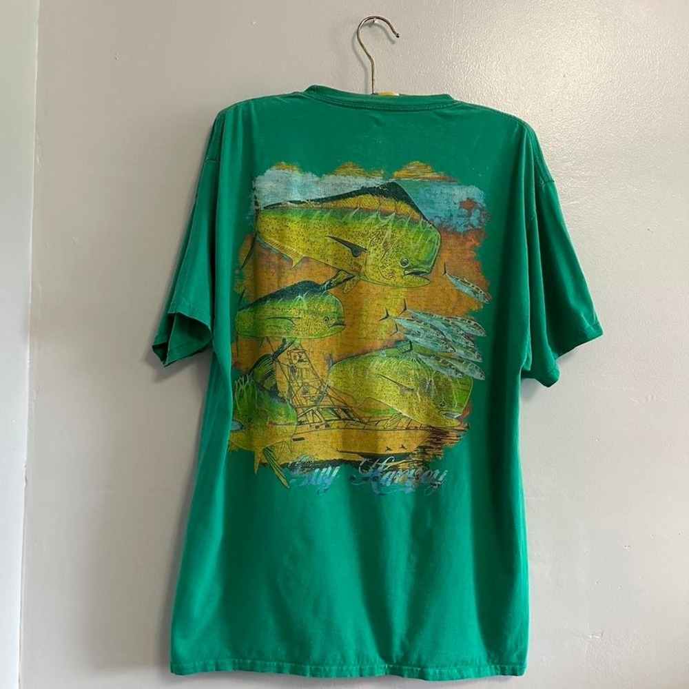 Green vintage Guy Harvey mahi t shirt